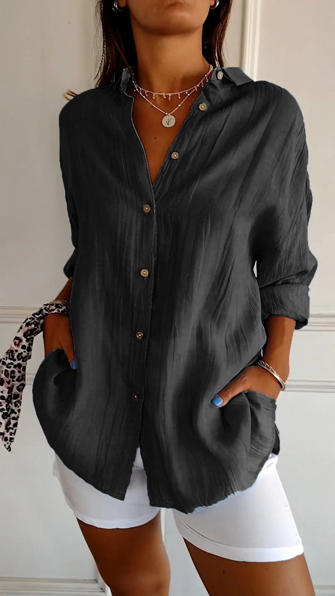 Heidi-Mode | Elegantes Shirt Mit Plissee-Stil