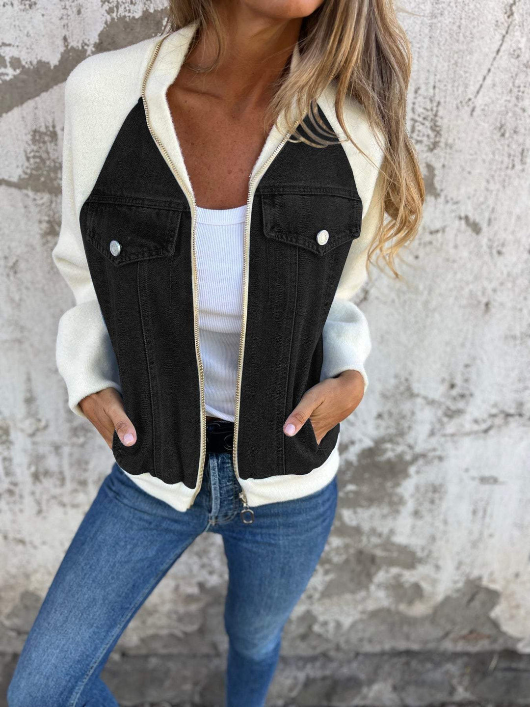 R&B | Jeansjacke mit Klassischem Schnitt