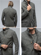 R&B | Taschen Retro Freizeit Blazer mit Reißverschluss - Stylischer Komfort