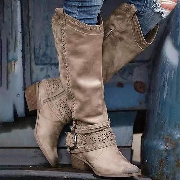 R&B | Vintage Hohe Winterreiterstiefel