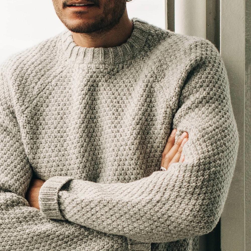 R&B | Strukturstrickpullover Weich und Wärmedämmend Ideal für Den Alltag