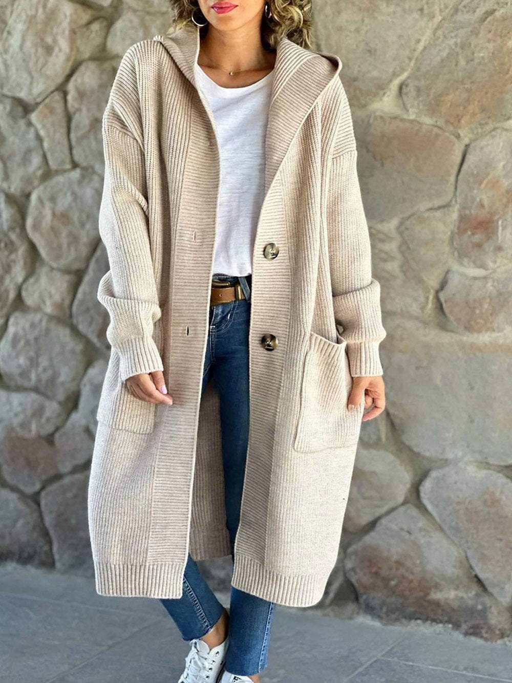 R&B | Strick Hoodie Jacke für Frauen Herbst Edition