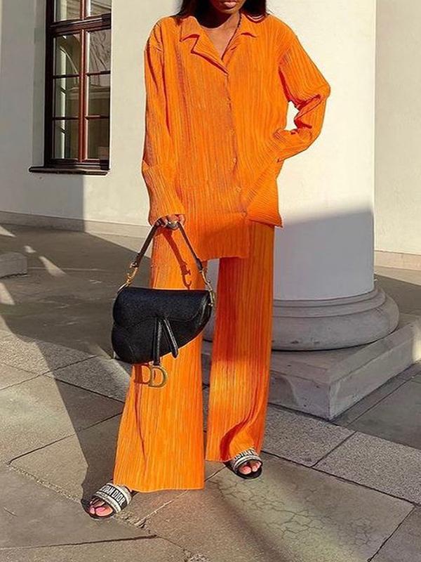 R&B | Lässig Schick Faltenset - Bluse+Hose