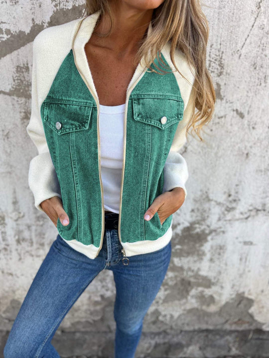 R&B | Lässige V-Ausschnitt Ykkers Jacke