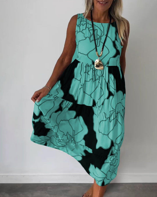 R&B - Komfortables Ärmelloses Sommerkleid für Damen