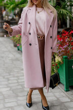 R&B | Lange Jacke mit Doppelknopfverschluss Eleganter Schnitt Zeitloses Design
