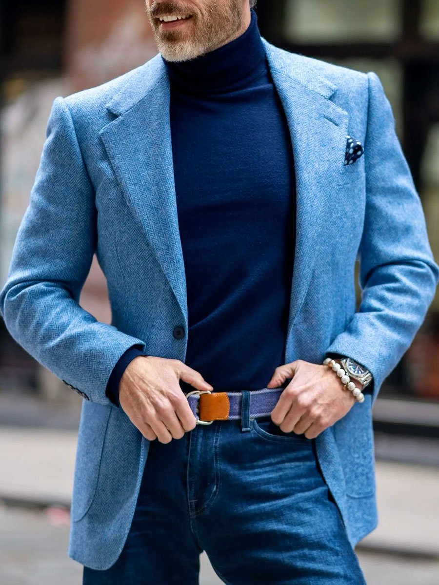 R&B | Vintage Hahnentritt Wolle Blazer - Zeitloser Stil