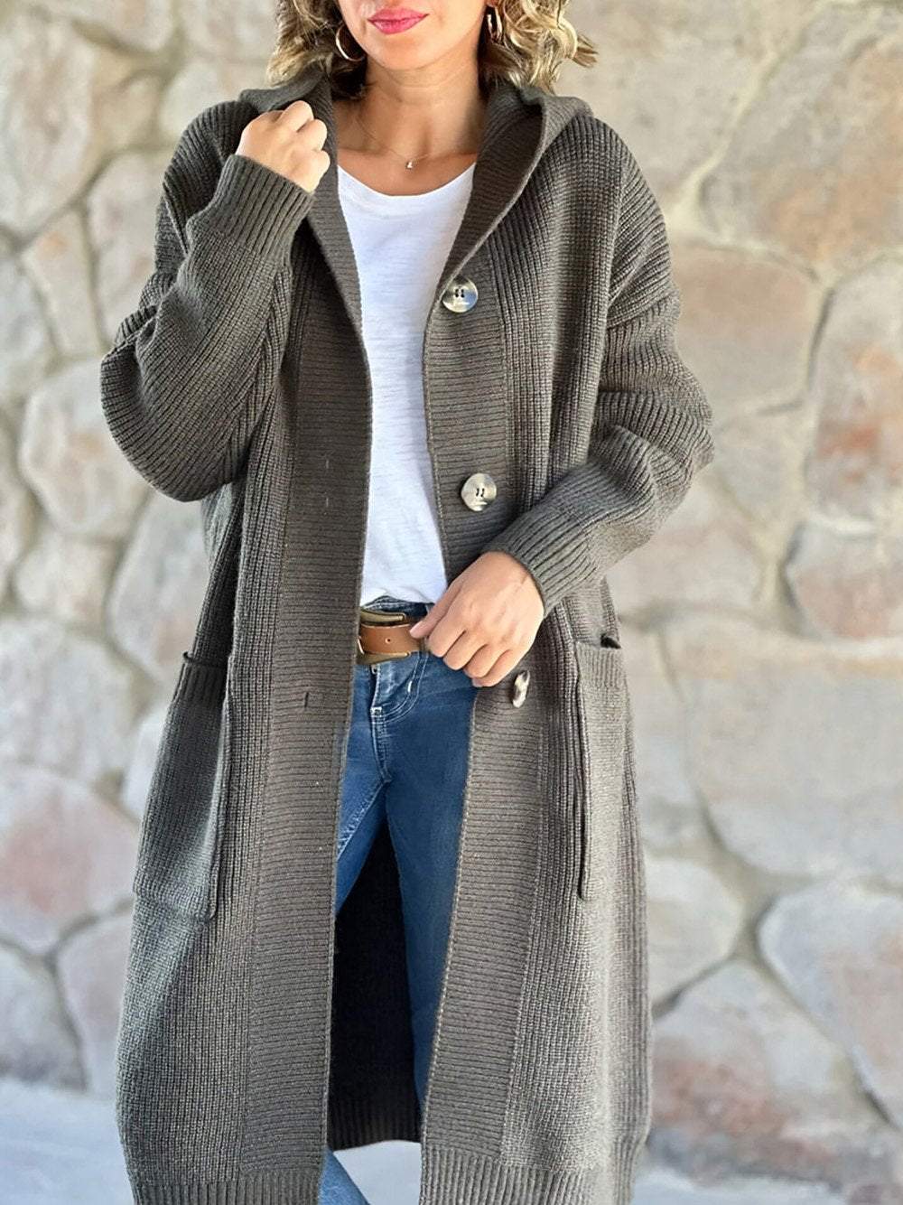 R&B | Strick Hoodie Jacke für Frauen Herbst Edition