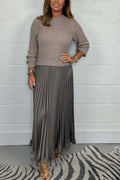 R&B | Langer Pullover Mit Faltenrock