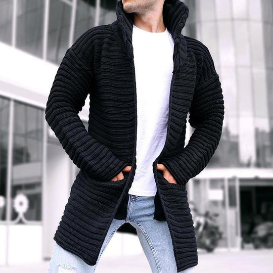 R&B | Strickjacke mit Stehkragen