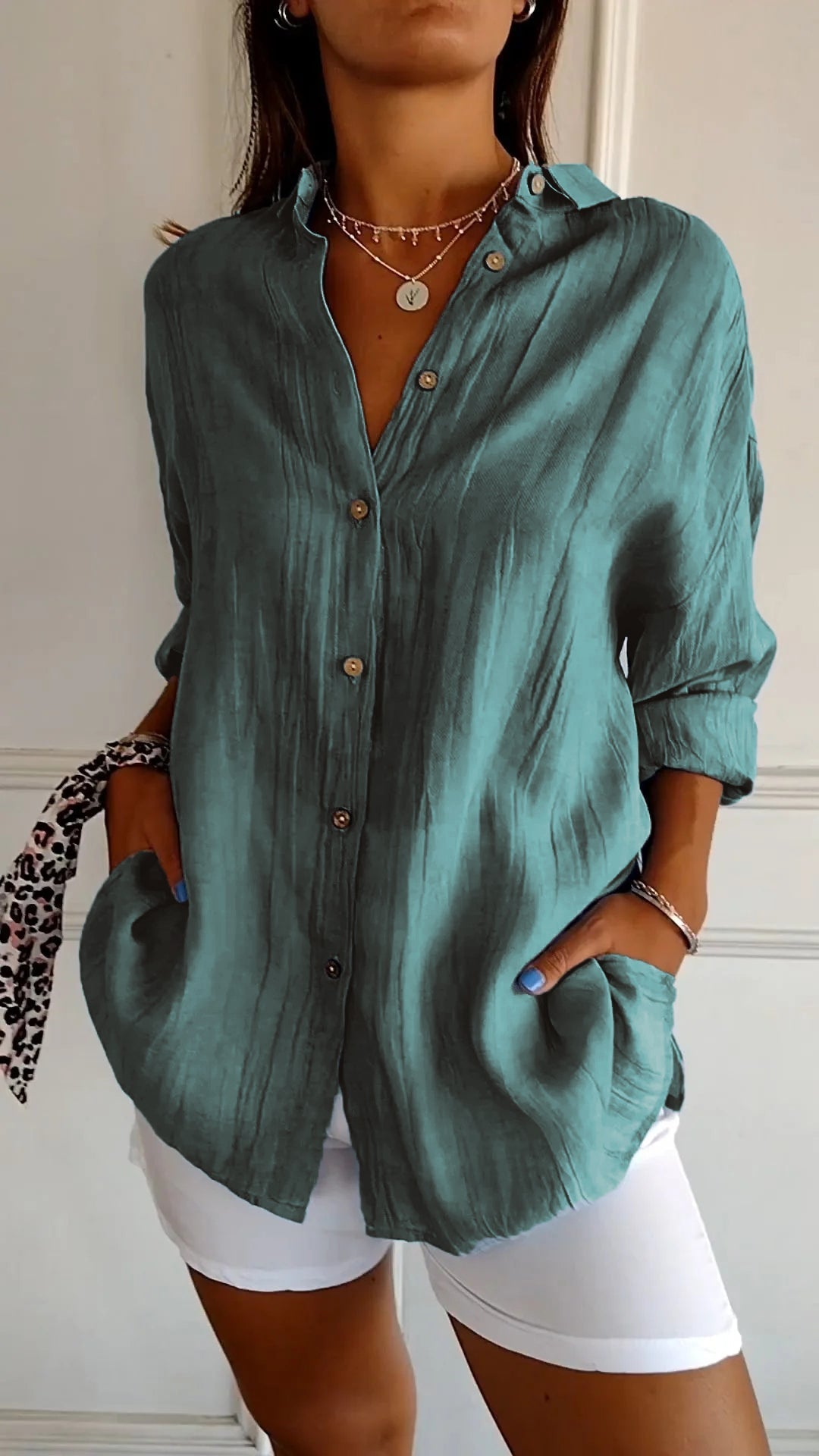 Heidi-Mode | Elegantes Shirt Mit Plissee-Stil