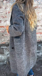 R&B | Lange Jacke mit Doppelknopfverschluss Zeitloses Design Elegante Passform