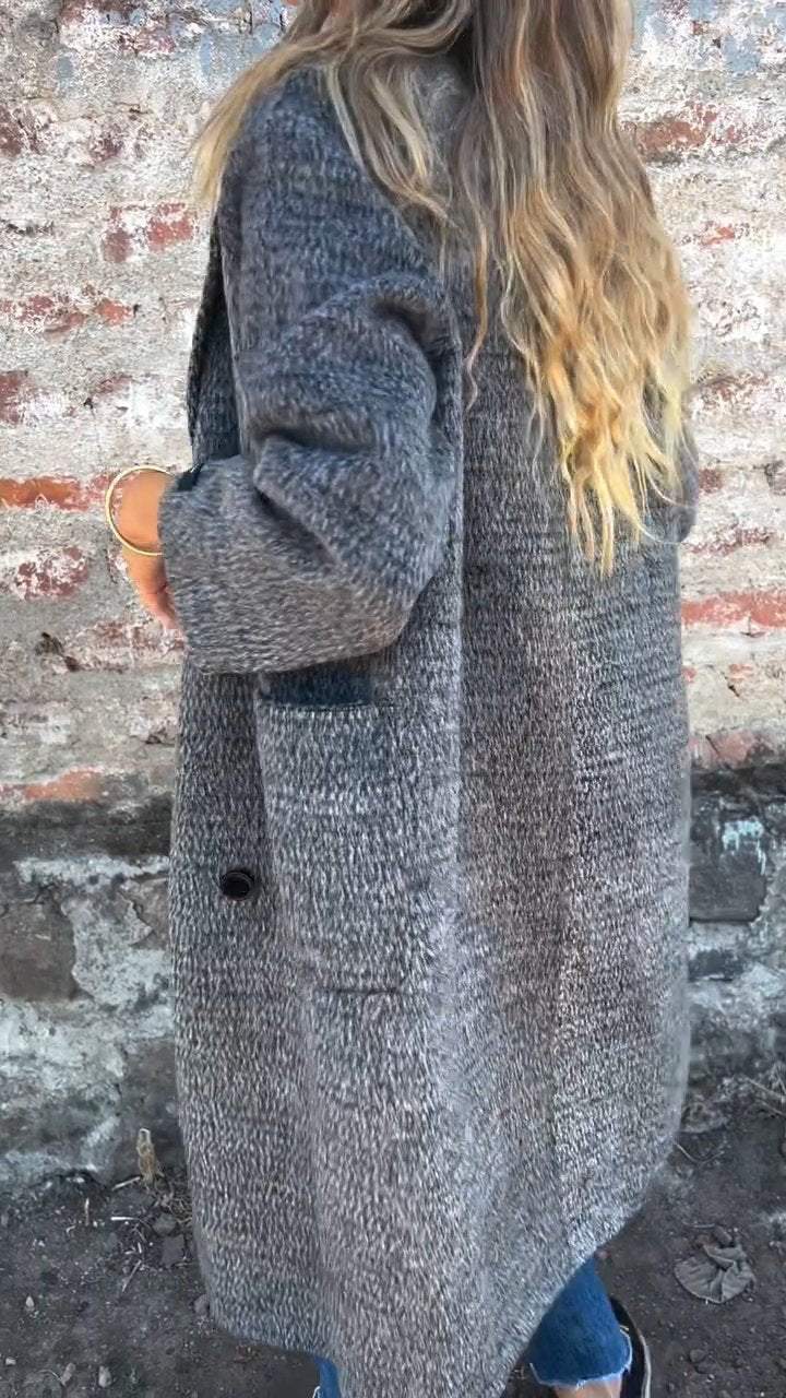 R&B | Lange Jacke mit Doppelknopfverschluss Zeitloses Design Elegante Passform