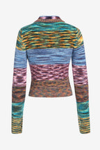 R&B | Strickcardigan Mehrfarbig Wollmischung Kreativ und Zeitlos