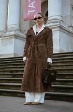 R&B | Eleganter Wildleder Trench Coat