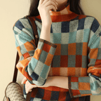 R&B | Couture-Patchwork-Rollkragenpullover
