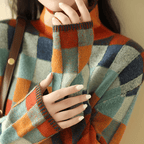 R&B | Couture-Patchwork-Rollkragenpullover