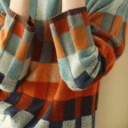 R&B | Couture-Patchwork-Rollkragenpullover