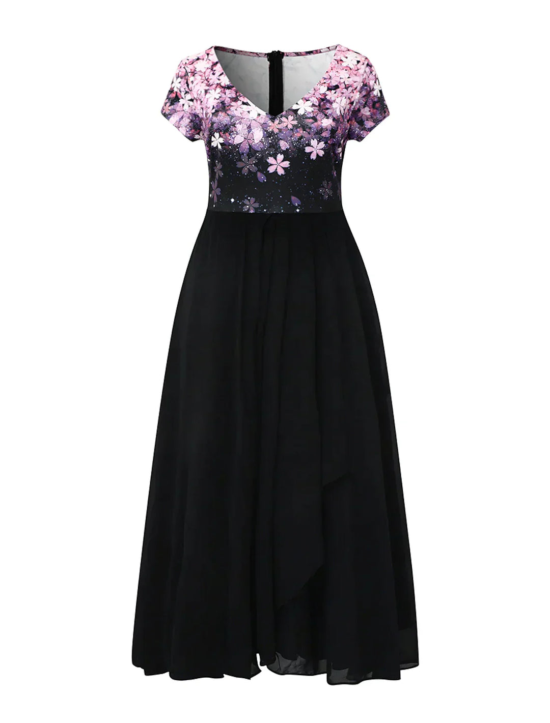 R&B | Elegantes Midi Kleid mit Blumen-Spitze