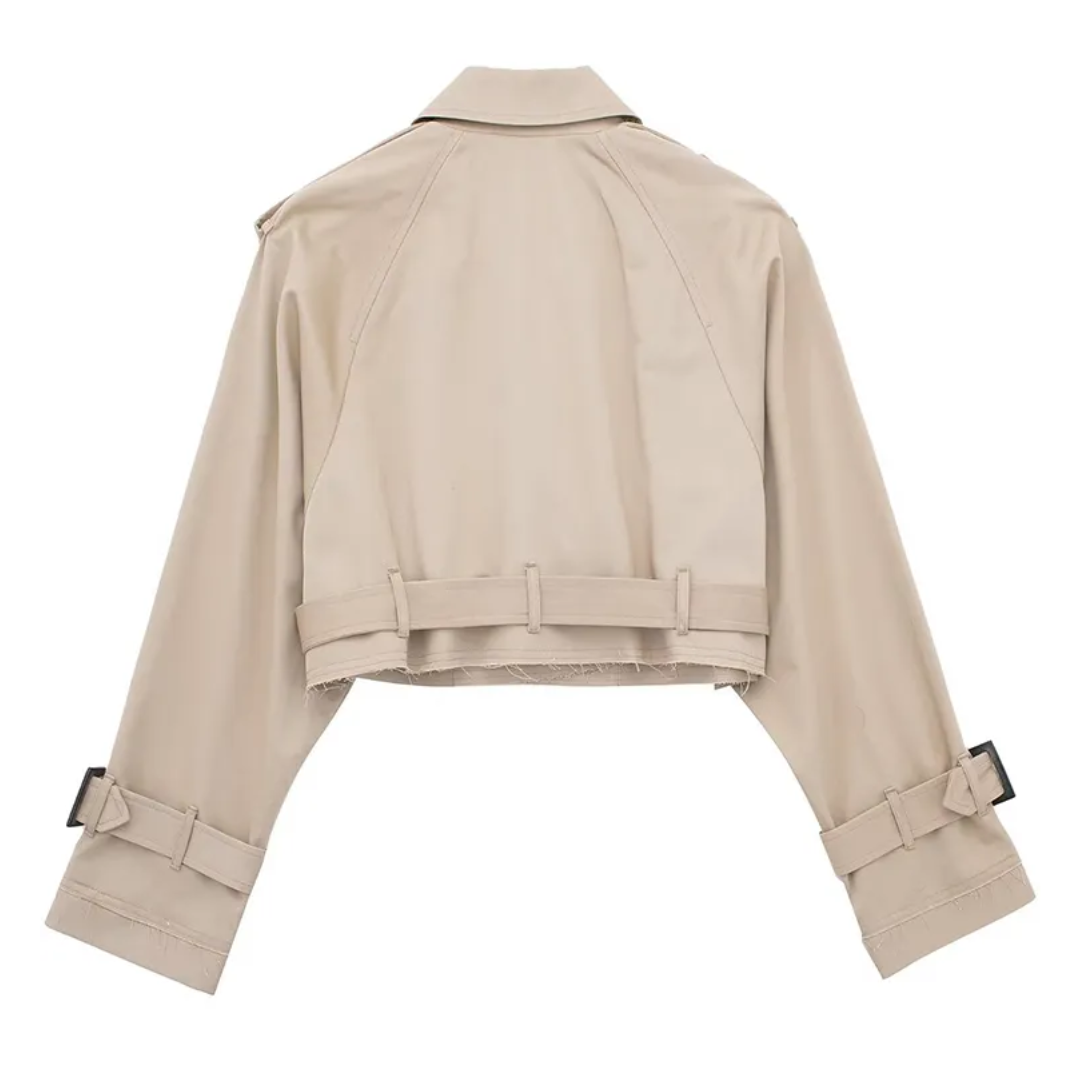 R&B | Cropped Trenchcoat - Stilvoll & Vintage