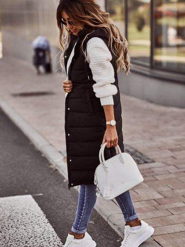 R&B | Knielanger Gesteppter Damen Bodywarmer