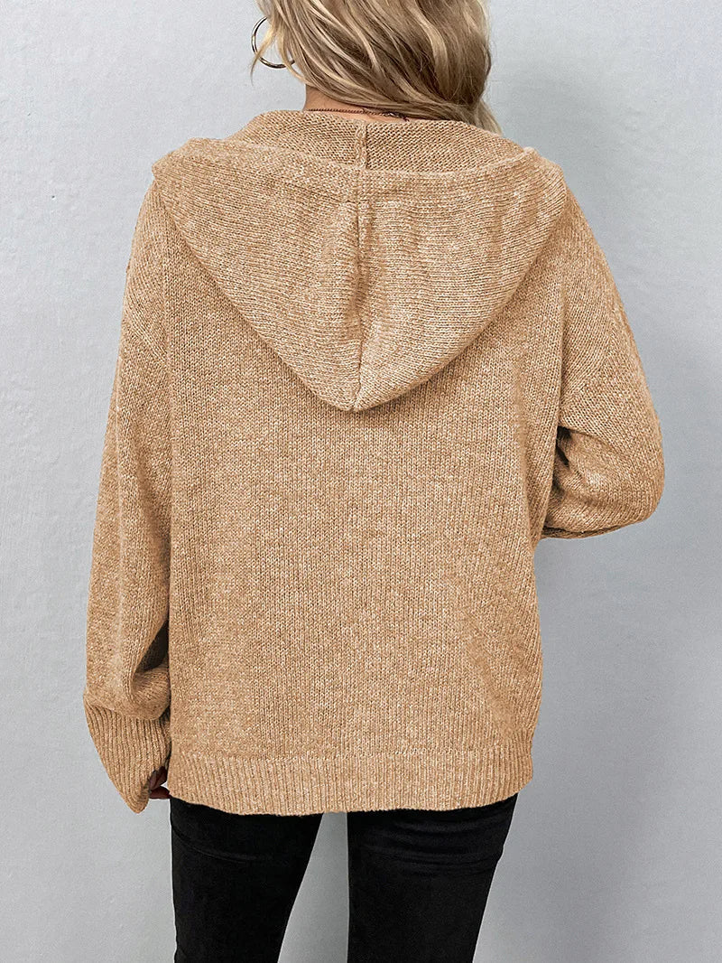 R&B | Strickcardigan mit Kapuze