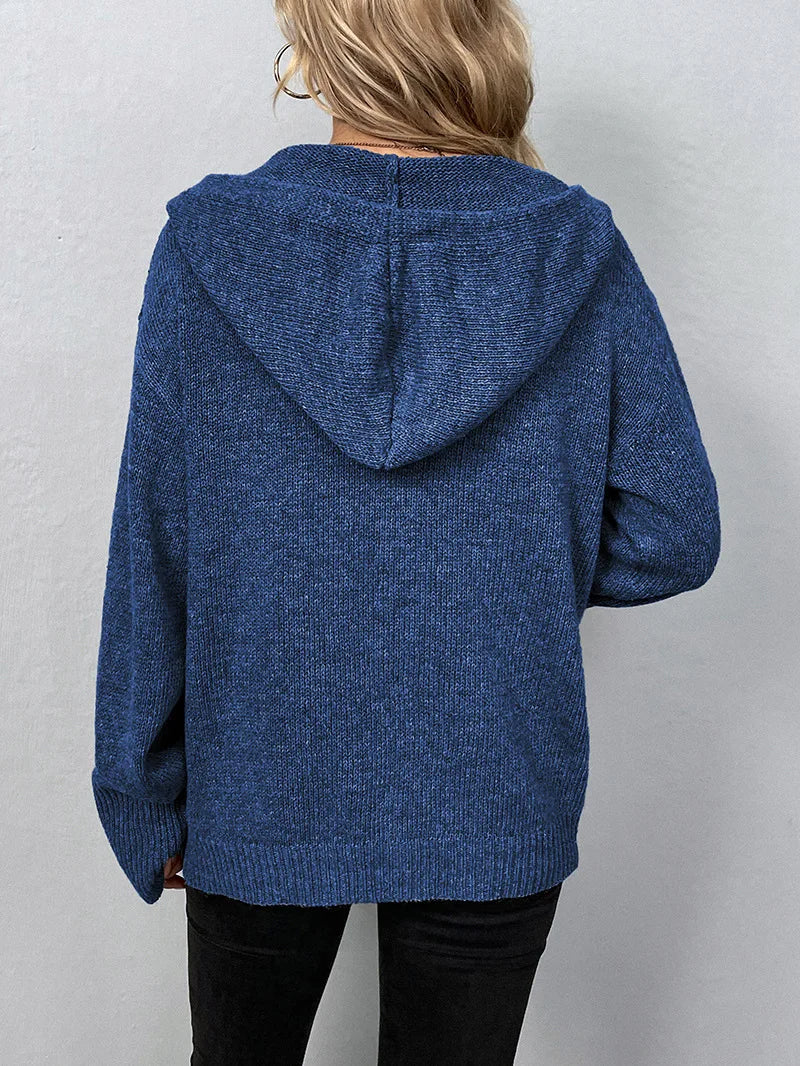 R&B | Strickcardigan mit Kapuze