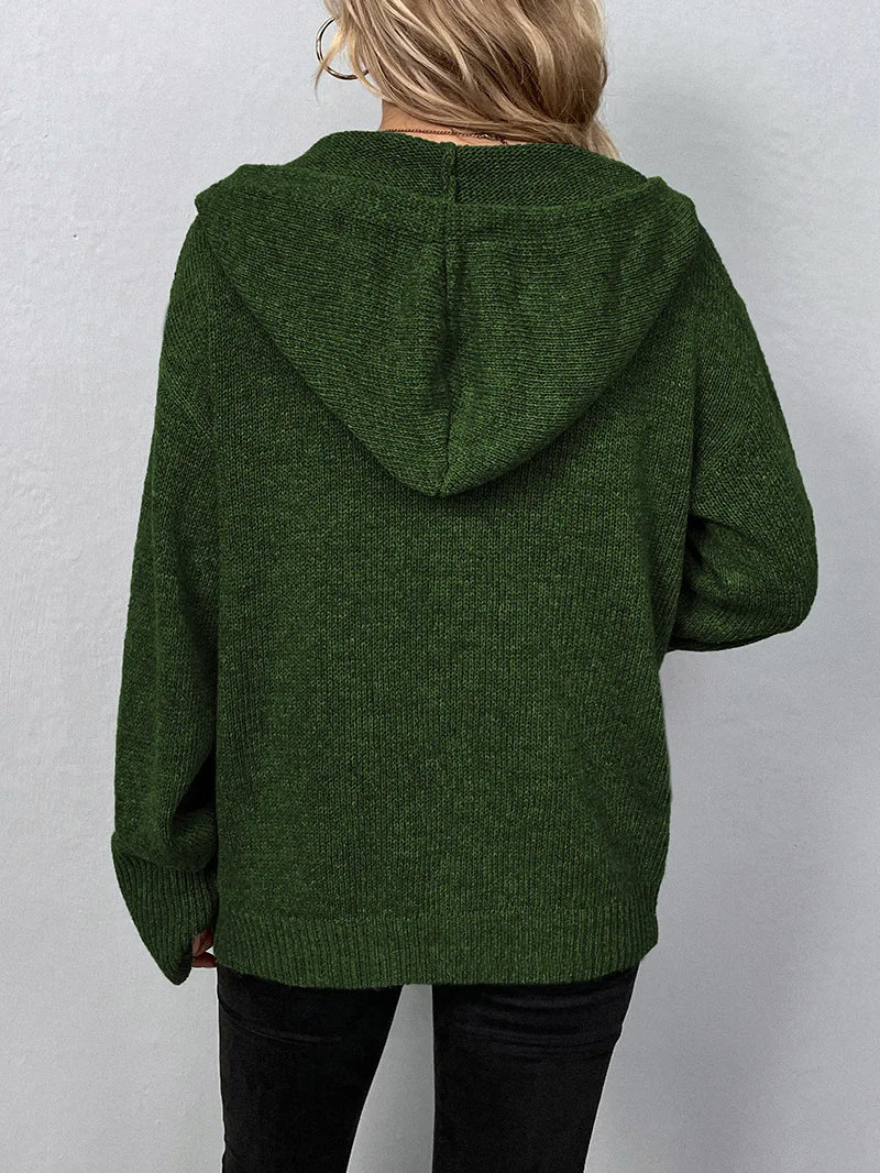 R&B | Strickcardigan mit Kapuze