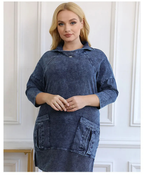 R&B | Strickdenimjacke Curve Plus Size