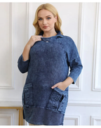 R&B | Strickdenimjacke Curve Plus Size