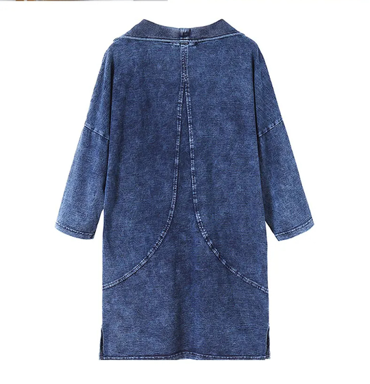 R&B | Strickdenimjacke Curve Plus Size