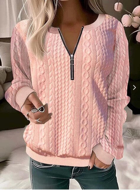 R&B | Strickpullover mit Rundhalsausschnitt und Jacquard-Muster
