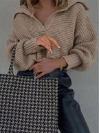 R&B | Strick V-Ausschnitt Pullover