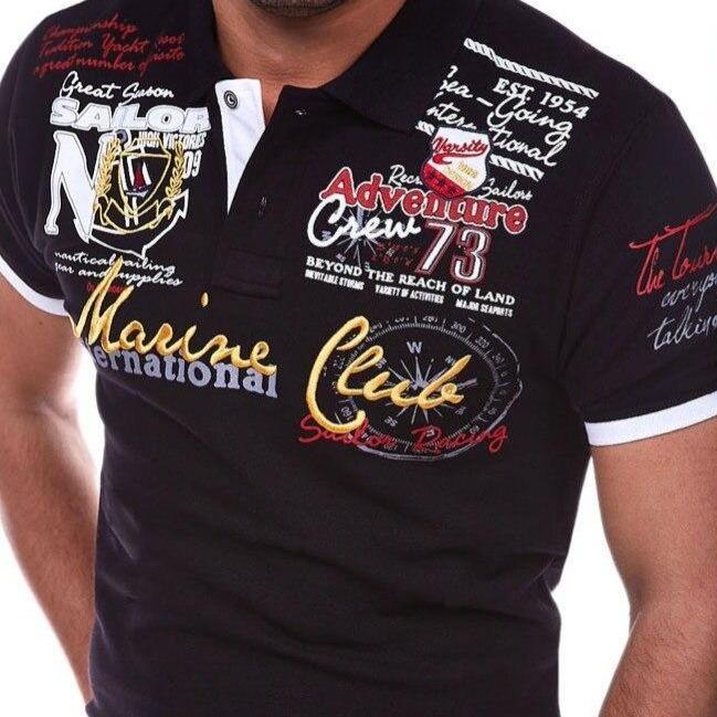 R&B | Poloshirt mit Buchstaben für Herren
