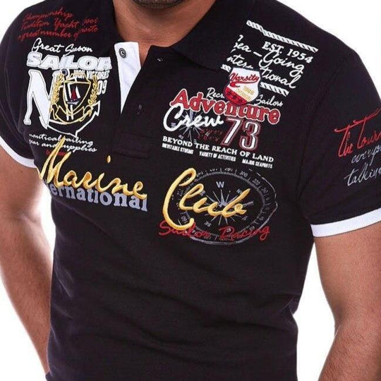R&B | Poloshirt mit Buchstaben für Herren