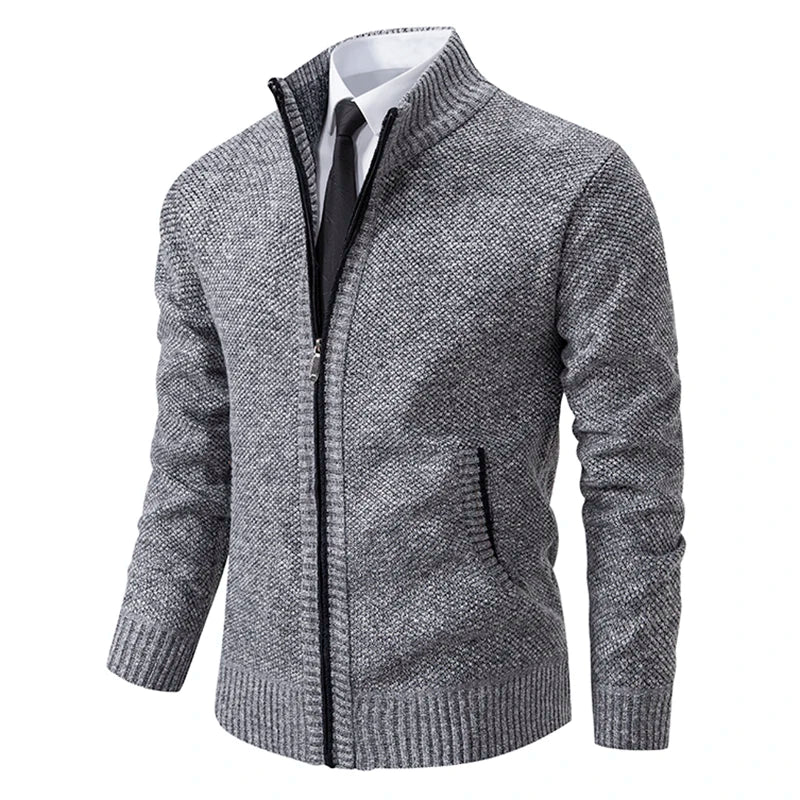 R&B - Stilvolle und Bequeme Winter Fleece Jacke mit Reißverschluss für Männer