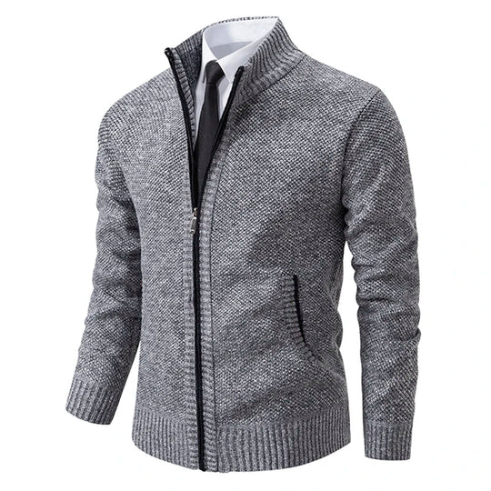 R&B - Stilvolle und Bequeme Winter Fleece Jacke mit Reißverschluss für Männer