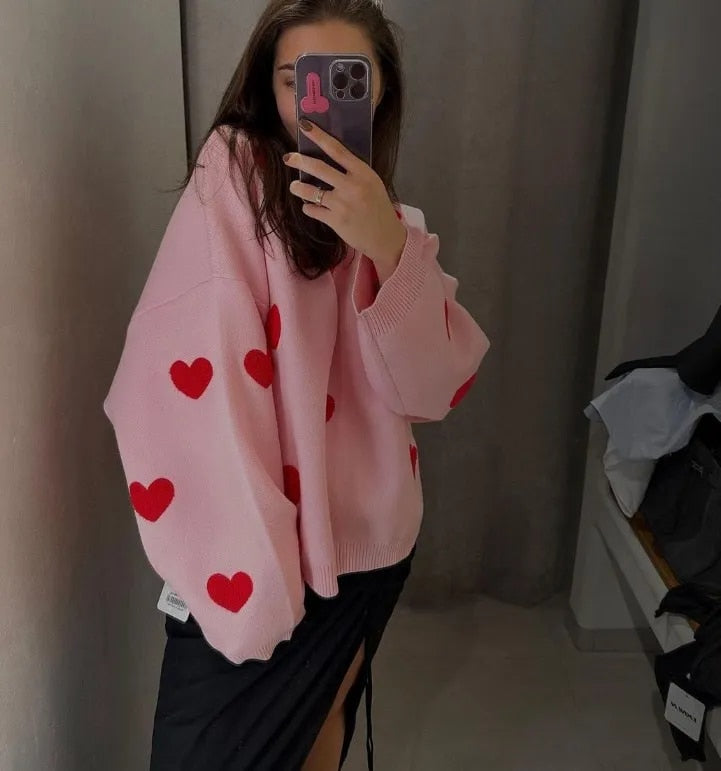 R&B | Modischer Strickpullover in Übergröße