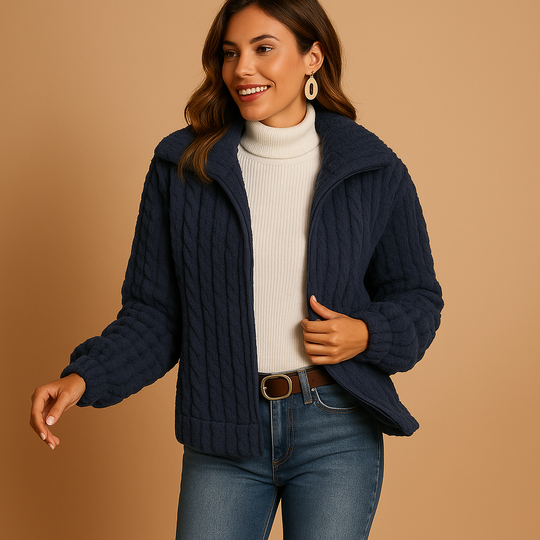 R&B | Fleecejacke mit Stehkragen für Frauen Herbstkollektion Isabelle