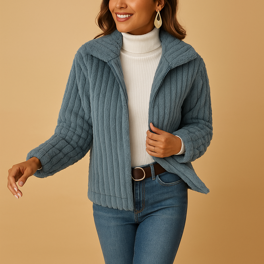 R&B | Fleecejacke mit Stehkragen für Frauen Herbstkollektion Isabelle