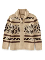 R&B | Jacquard Herren Strickjacke Pullover