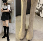 R&B | Bequeme hohe Stiefel mit blockabsatz