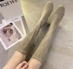 R&B | Bequeme hohe Stiefel mit blockabsatz