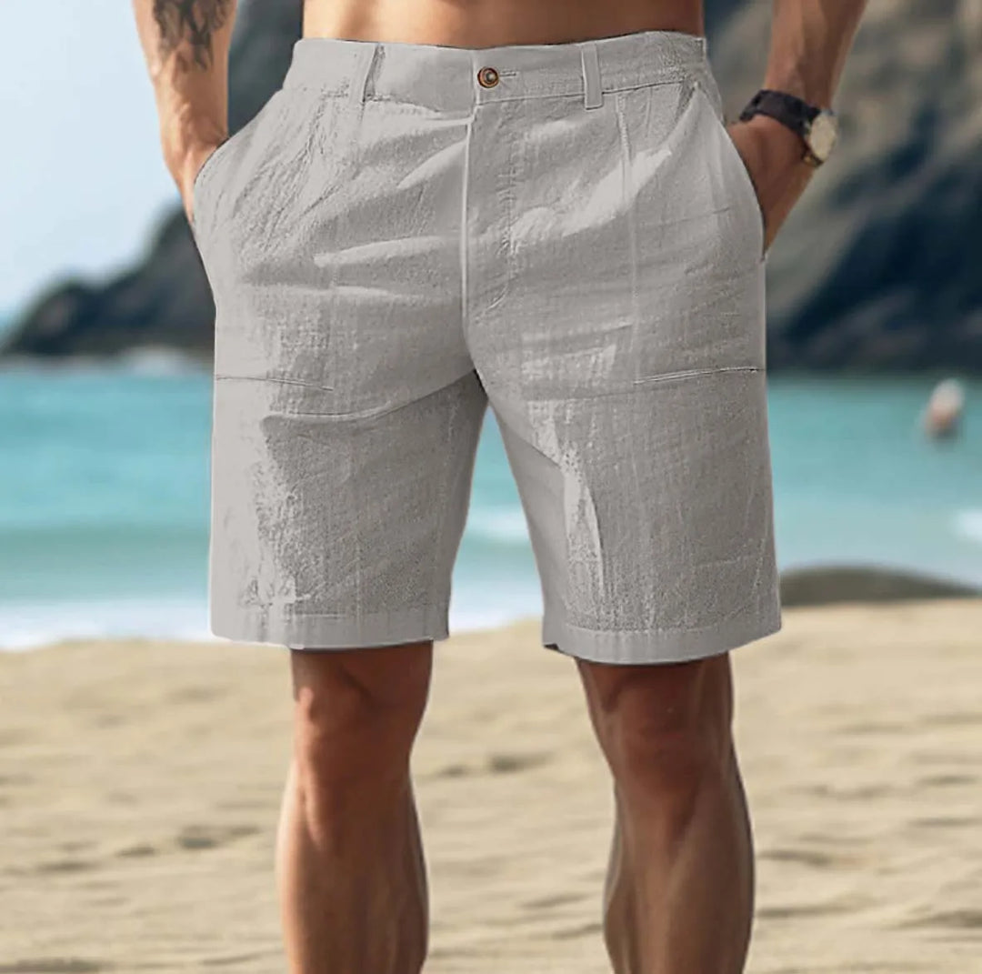 R&B | Herren Leinen Shorts für Entspannte Sommertage Atmungsaktiv, Bequem & Stilvoll