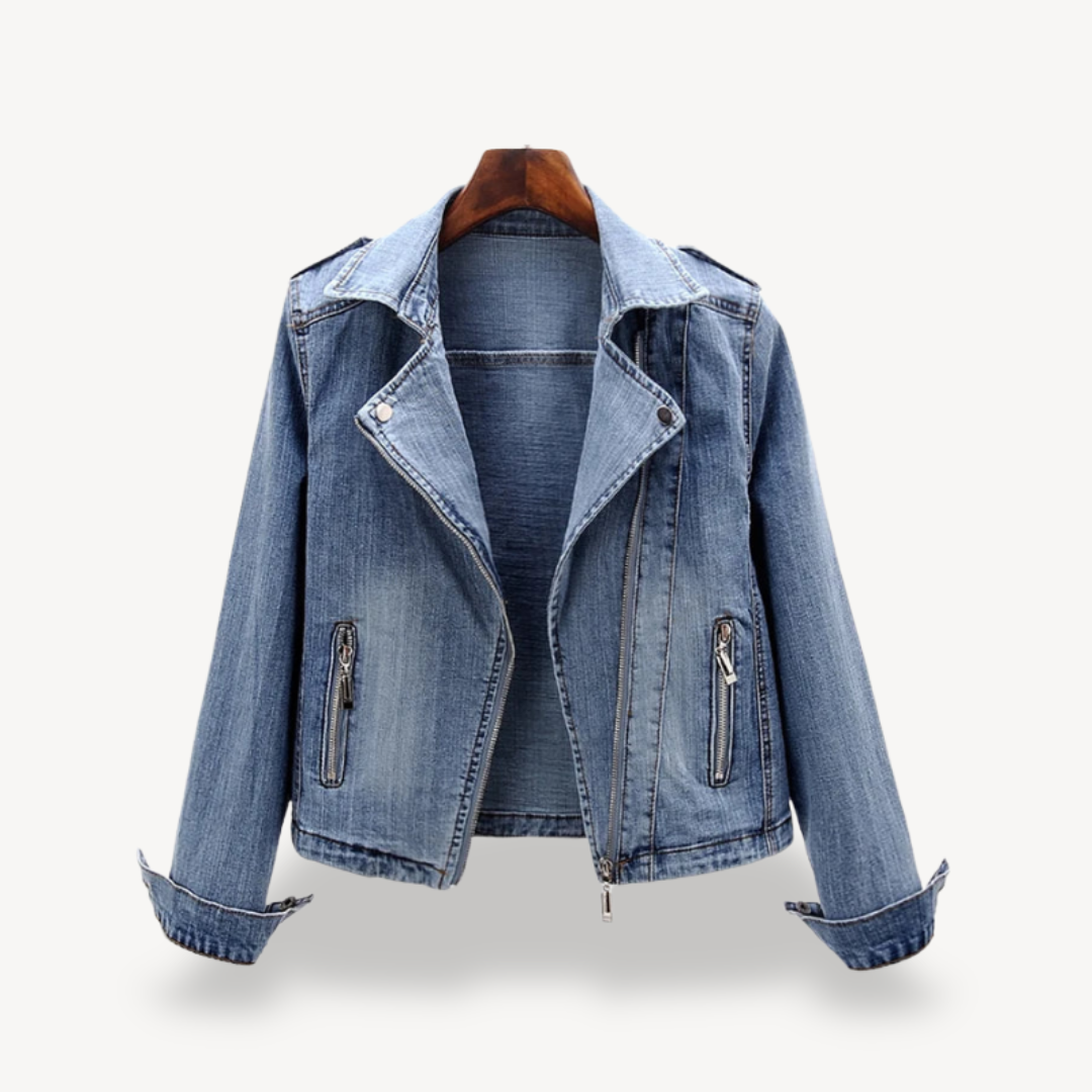 R&B | Denim Bikerjacke für Damen