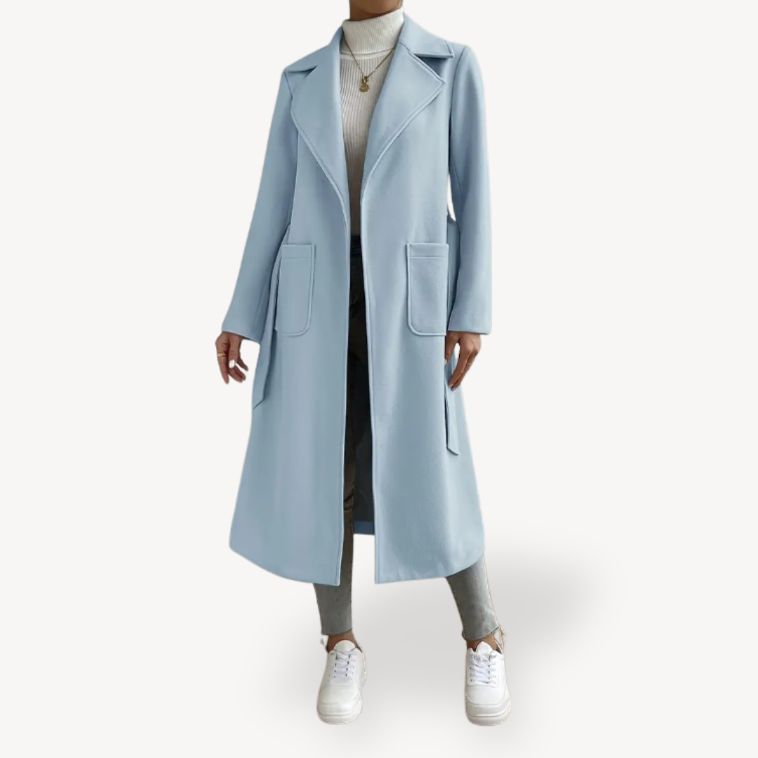 R&B | Damen Langer Offener Mantel mit Taschen