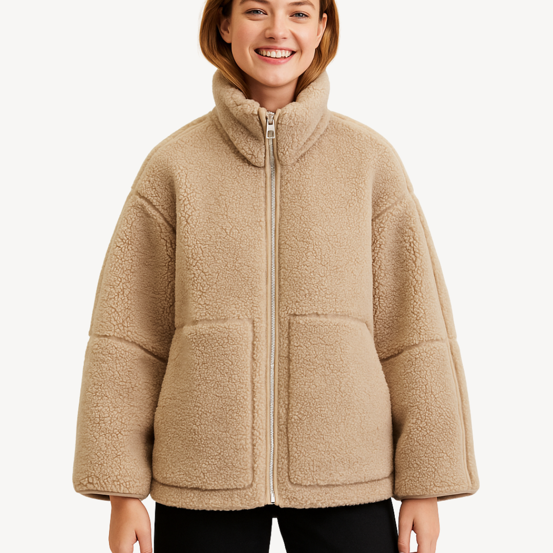 R&B | Damen Bequeme Zip-Up Fleecejacke