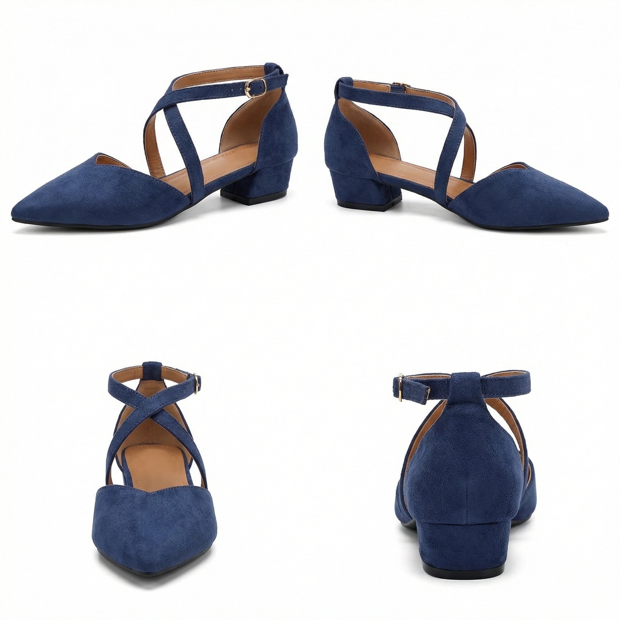 R&B | Modische Flache Sandalen mit Spitzer Spitze