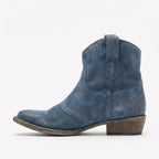 Kurze Cowboy-Stiefel | Western | Wildleder | Knöchel-Stiefel | Damenstiefel R&B