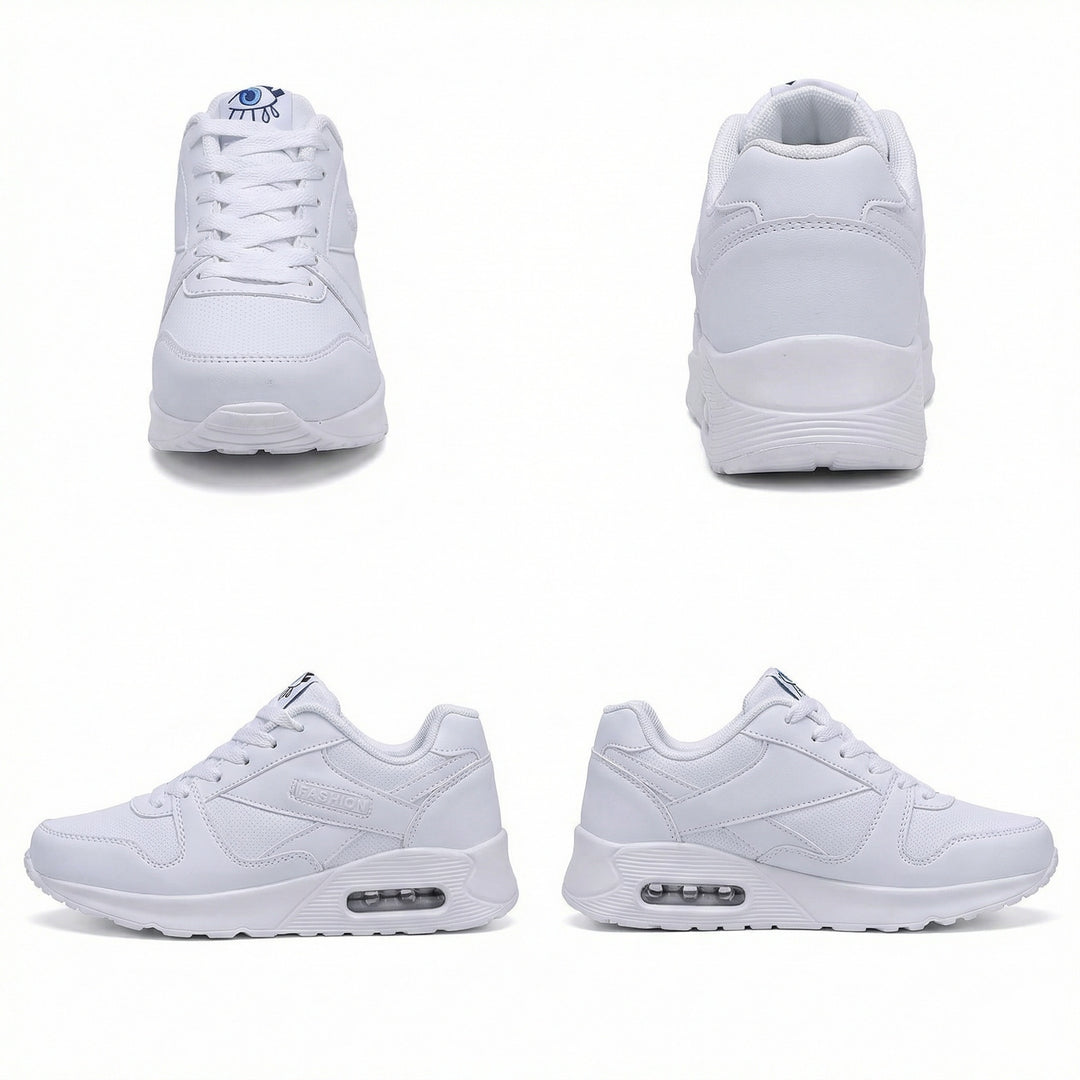 R&B | Pu Orthopädische Damen Sneaker mit Schwarzem Augenprint
